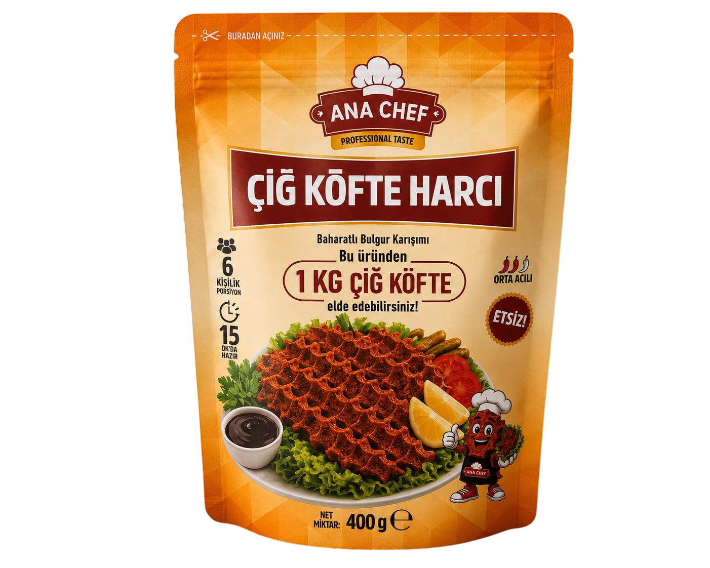 Etsiz Çiğ Köfte Harcı